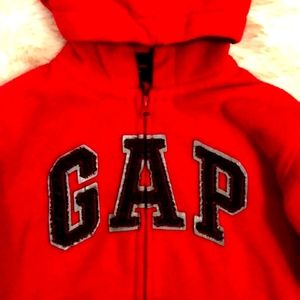 Large red hoodie